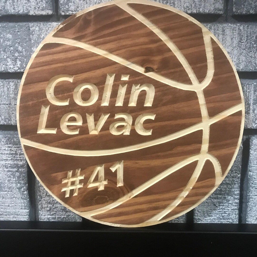 Personalized Basketball Sign | Custom Basketball Wall Art | Basketball ...