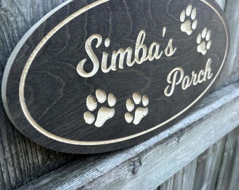 Personalized Dog Lover Sign, Personalized Dog Name Decor, Pet Memorial Sign, Dog Mom Dog Dad Gift, Wooden Dog Sign, Pet Name Sign,