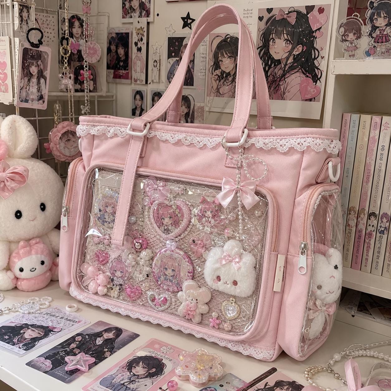 Large Kawaii Ita Bag with Insert - For CARDCAPTOR SAKURA THEME