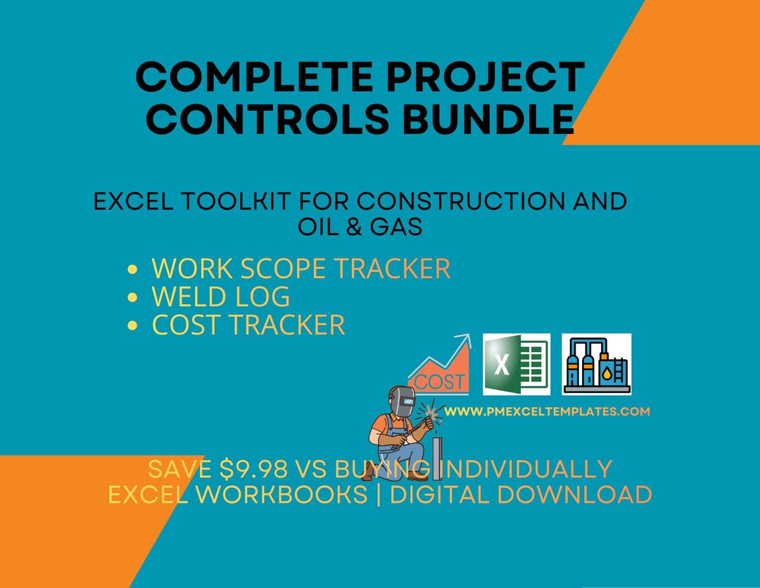 Industrial Project Controls Bundle | Complete Excel Toolkit for ...