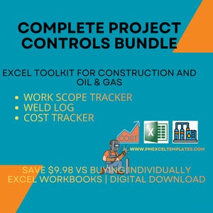 Industrial Project Controls Bundle | Complete Excel Toolkit for Construction and Oil & Gas Projects