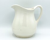 Antique WS George Ironstone Pitcher Antique W S George White Ironstone Pitcher Farmhouse Farmhouse Decor Kitchen Decor