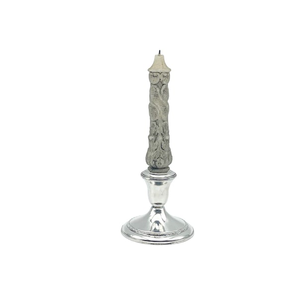Vintage AMC Weighted Sterling Silver Candle Holder Candlestick Holder / Home Decor & Accents