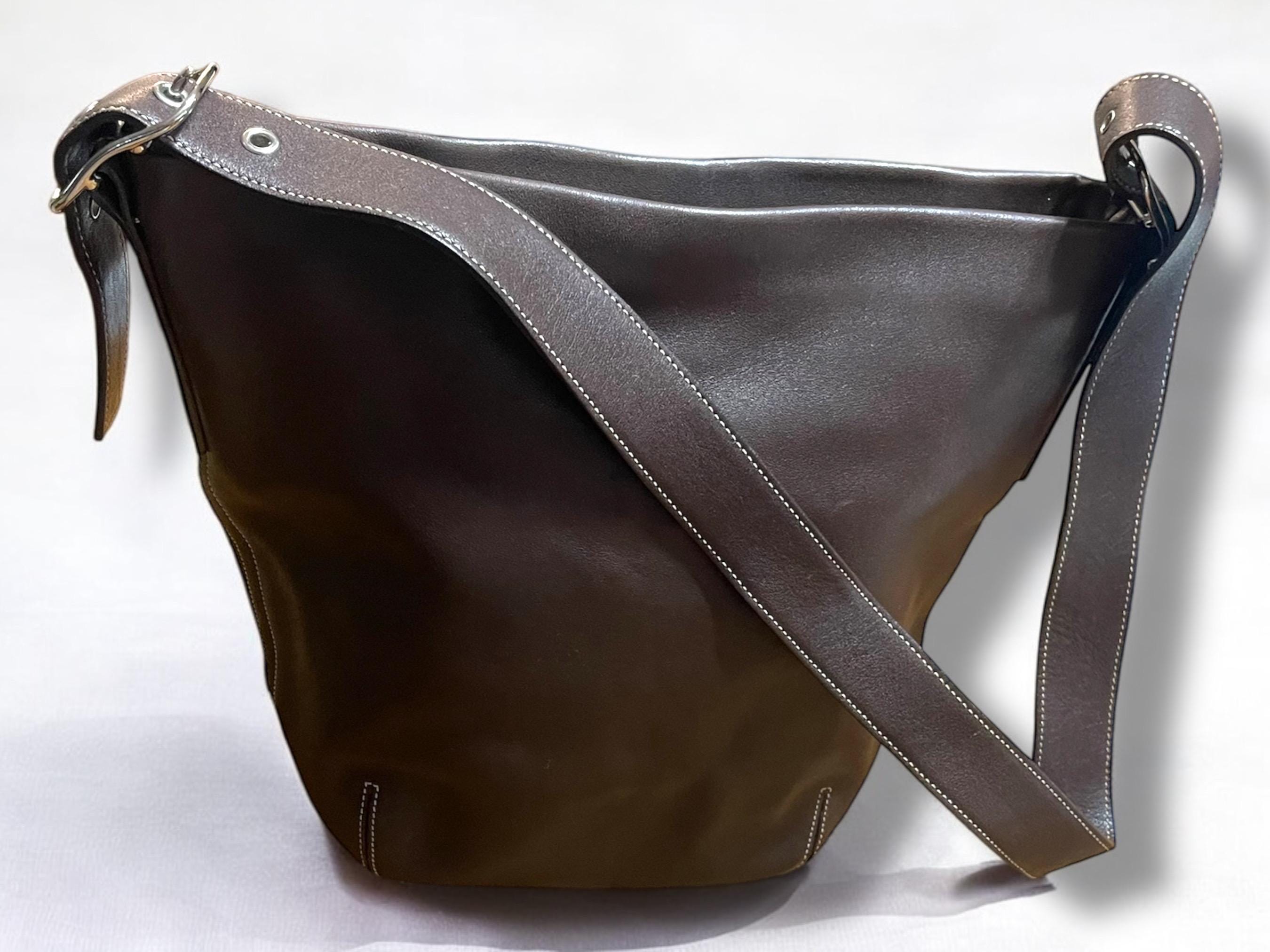 Vintage Coach Legacy Soho Bucket Bag: Dark Brown Leather Purse - Etsy