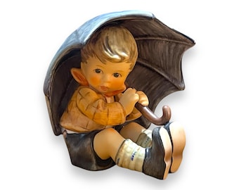 M.I. HUMMEL GOEBEL Porcelain Doll Boy Sitting Under Umbrella - Etsy
