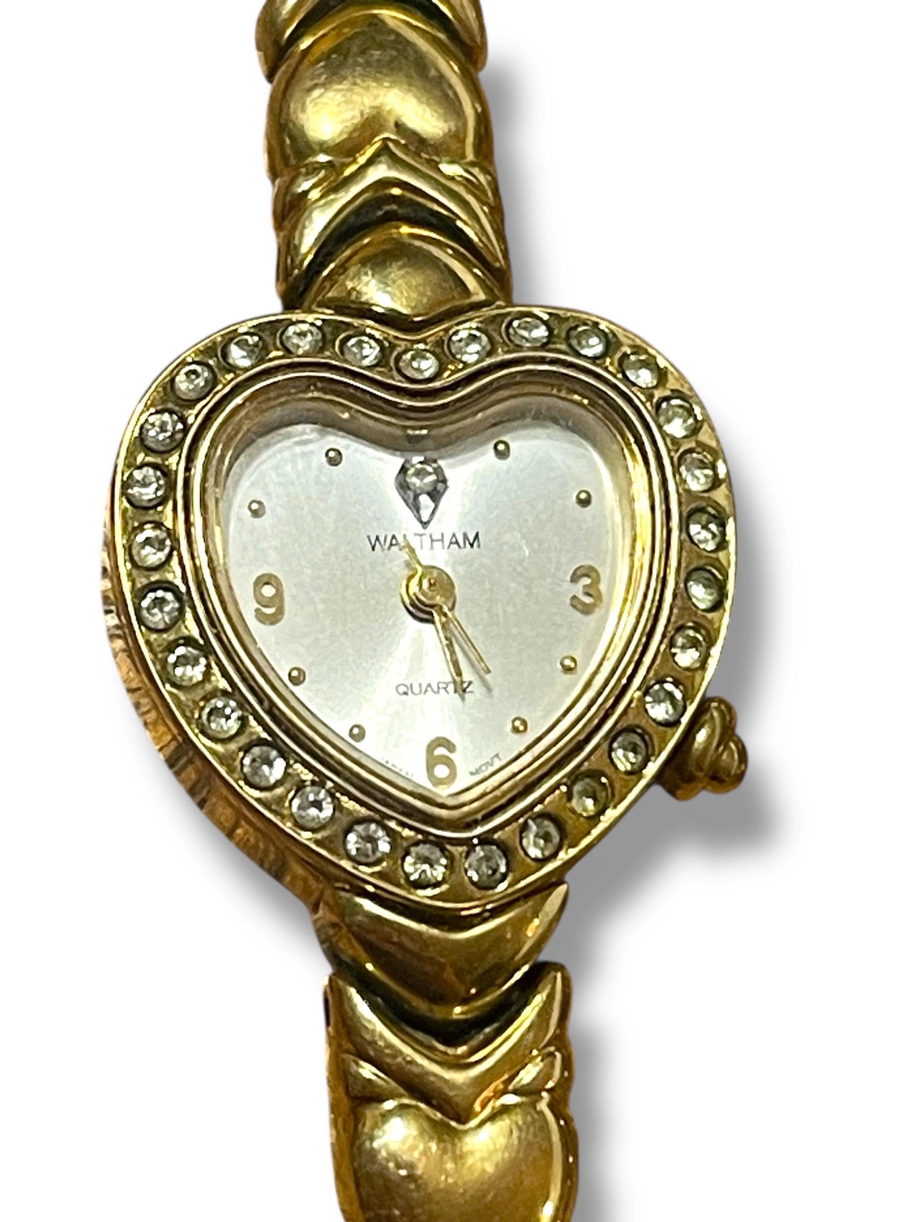 Vintage and Very Unusual Piano Shape face Waltham Diamond  Watch Reserved for Nadia: WALTHAM Diamond Collection Quartz Wrist  main image 4