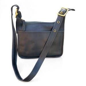 Vintage Coach Legacy Zip #9966 – Black Glove-Tanned Leather Shoulder Bag | 90s Crossbody Purse | Authentic Coach | Adjustable Strap | #9966