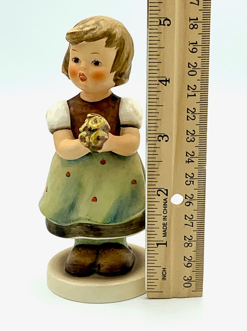Vintage 1960/'s Goebel Hummel Figurine For Mother Girl wFlowers Figurine Gift for Mom Collectible Gift Idea Under 50 Gifts