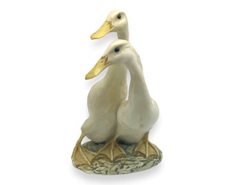 Antique Kaiser of Germany White Geese Ducks Figurine Porcelain / Collectible