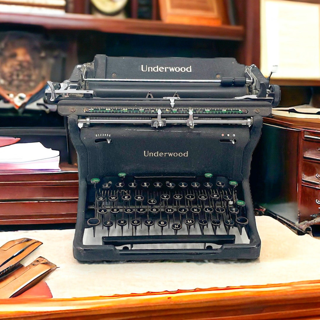 Antique Underwood Typewriter Model Number S115833957 - Etsy