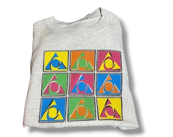 Vintage AOL America Online Andy Warhol Pop Art Crewneck Sweatshirt 90s Y2K Size Large