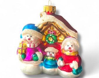 VTG 吹きガラス 雪だるま オーナメント 3 個セット - Etsy 日本
