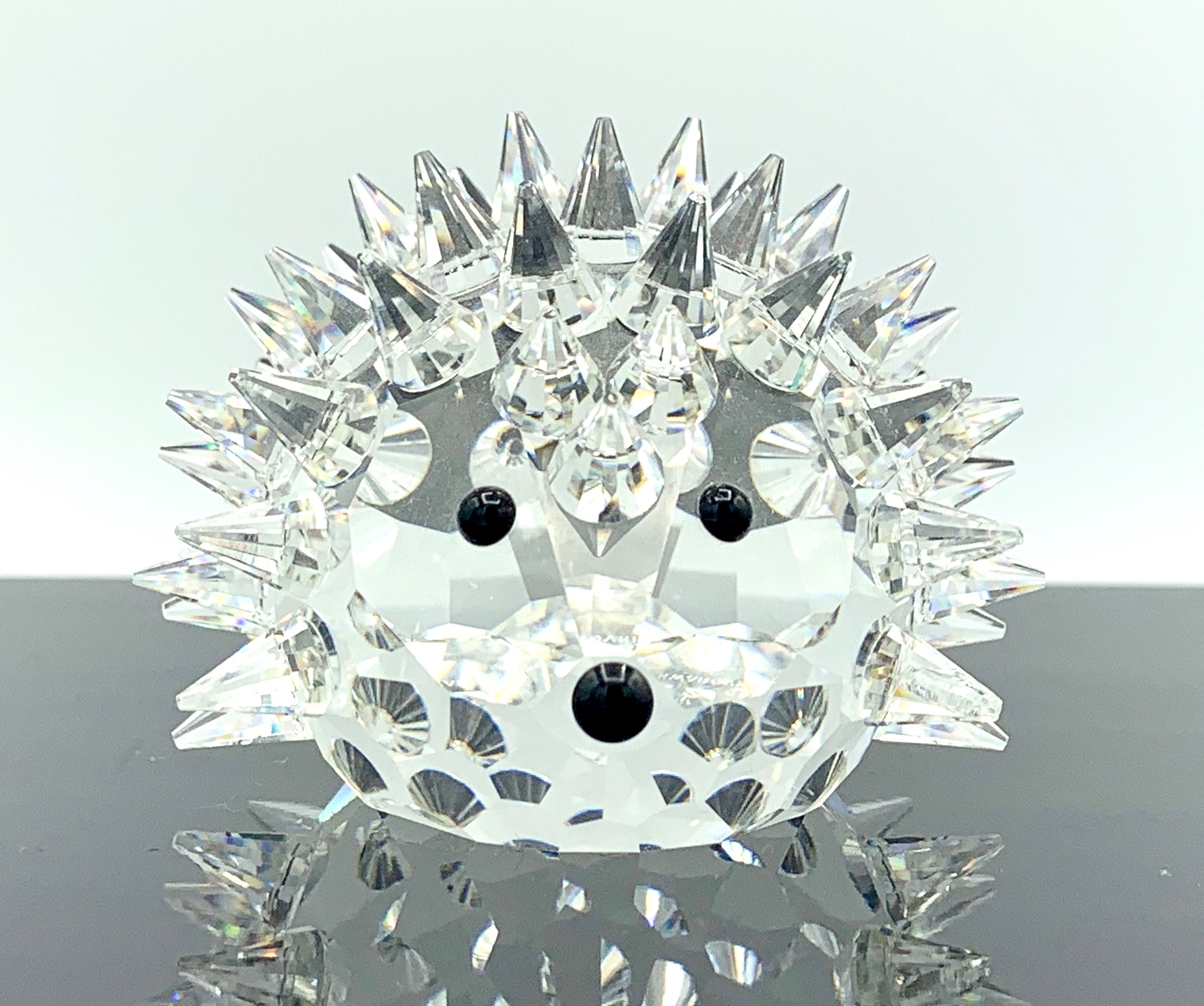 Vintage Large Swarovski Crystal Hedgehog Figurine 2 3/4 Inches Etsy