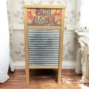 Vintage Dubl Handi Washboard Columbus Washboard Company / Vintage Washboard / Lingerie Washboard / Laundry Decor / Wall Decor