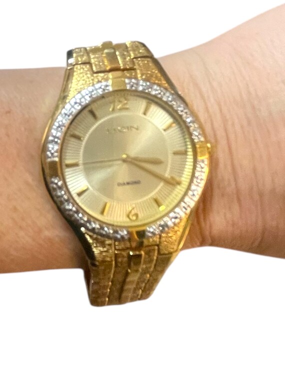 Vintage Elgin Gold Tone Men display picture 1