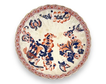 Antique SF & Co. Simon and Fielding Ironstone Plate in Indian Pattern Imari Chinoiserie England / Collectible