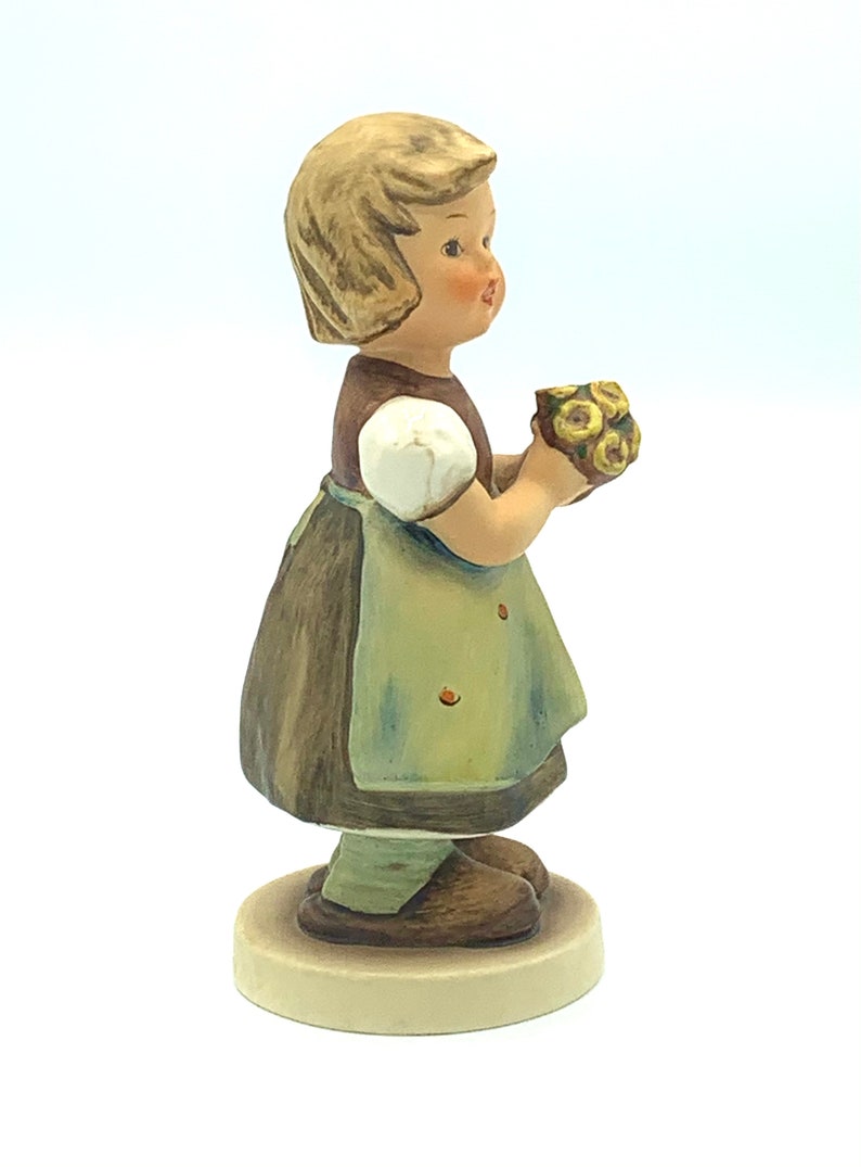 Vintage 1960/'s Goebel Hummel Figurine For Mother Girl wFlowers Figurine Gift for Mom Collectible Gift Idea Under 50 Gifts