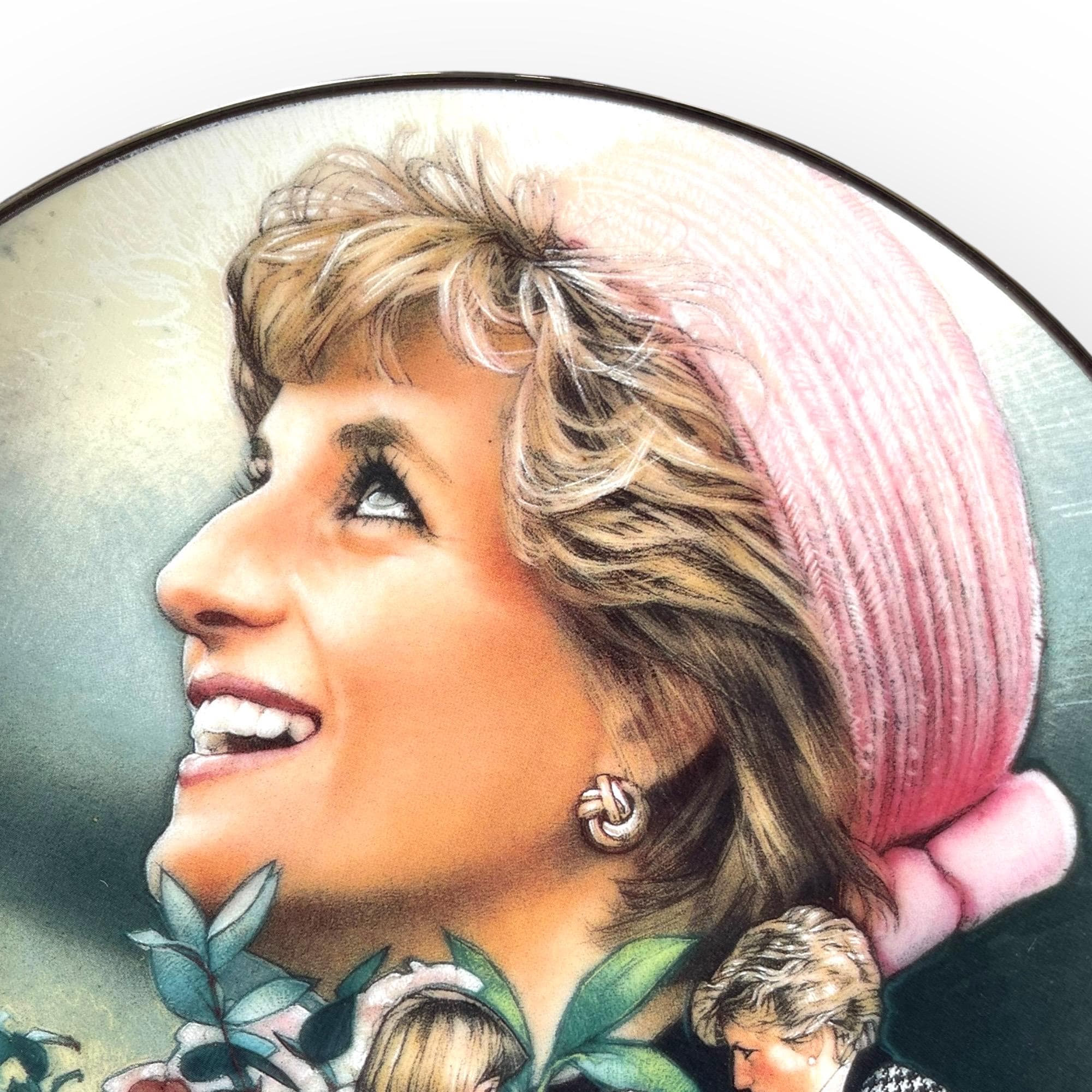 ダイアナ妃コレクタープレート：フランクリンミント社製 英国ローズ