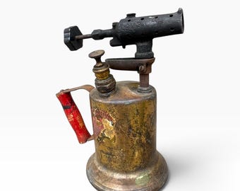 Antique Clayton & Lambert Blow Torch Vintage Industrial Tool Primitive Americana Steampunk Decor Collectible