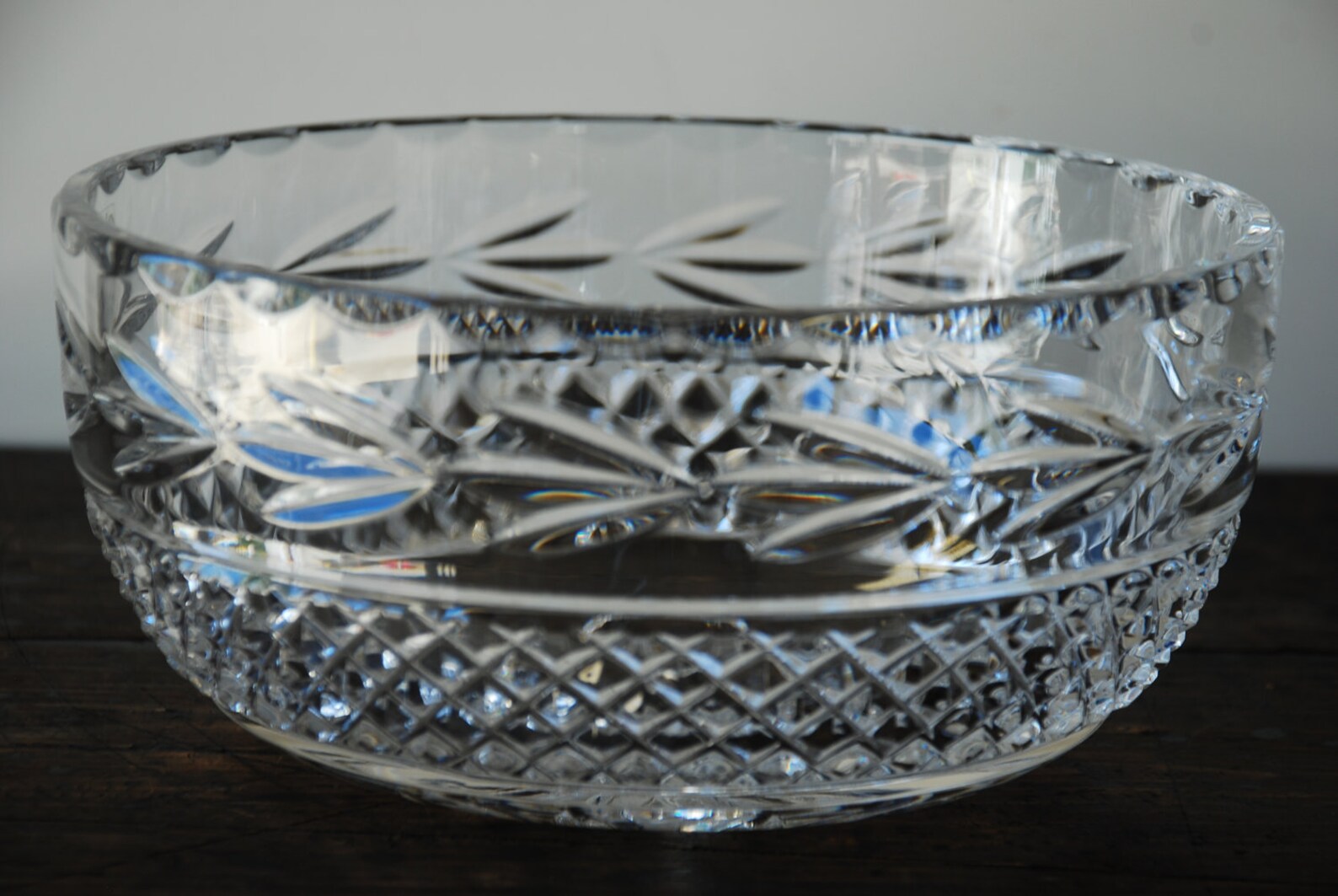 Vintage Galway Irish Cut Glass Lead Crystal 8 inch Bowl Leah Etsy