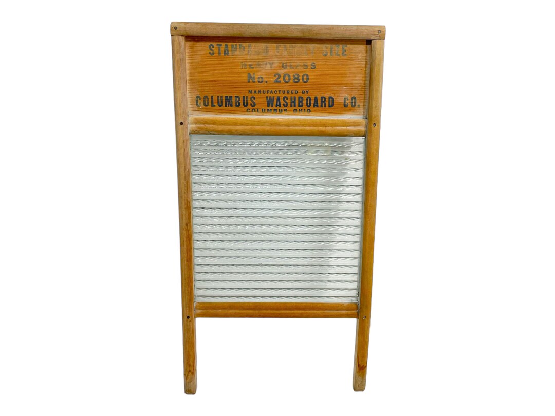 Vintage Washboard Columbus Washboard Company Model 2080 Standard Family