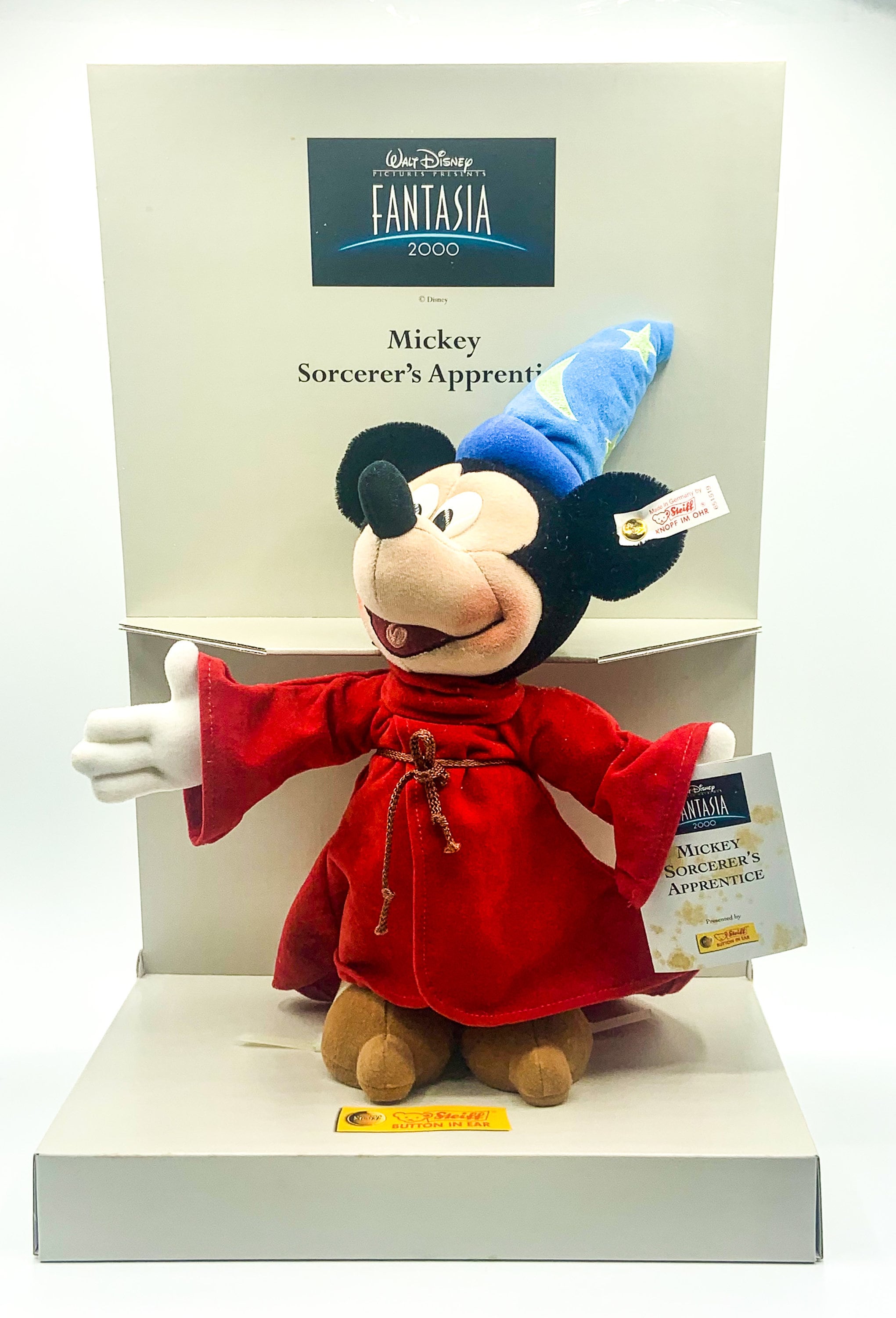 STEIFF Disney Sorcerer's Apprentice Mickey Mouse Fantasia 2000 ...