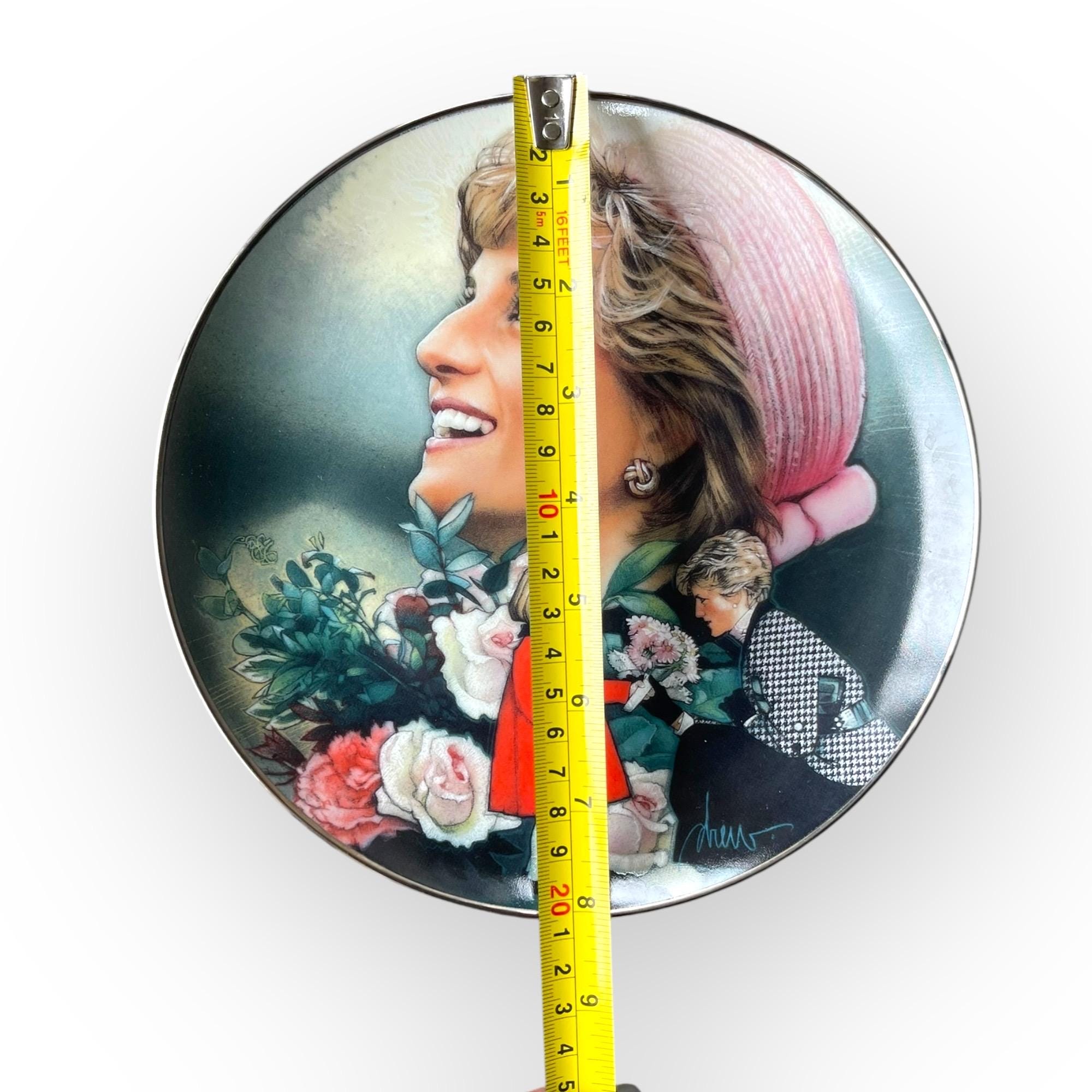 ダイアナ妃コレクタープレート：フランクリンミント社製 英国ローズ