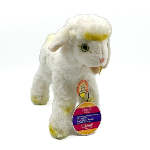 Vintage STEIFF Cosy Lamby Plush Collectible Made in Germany with All Original Tags and Ear Button / Lamb Plush / Gift Idea