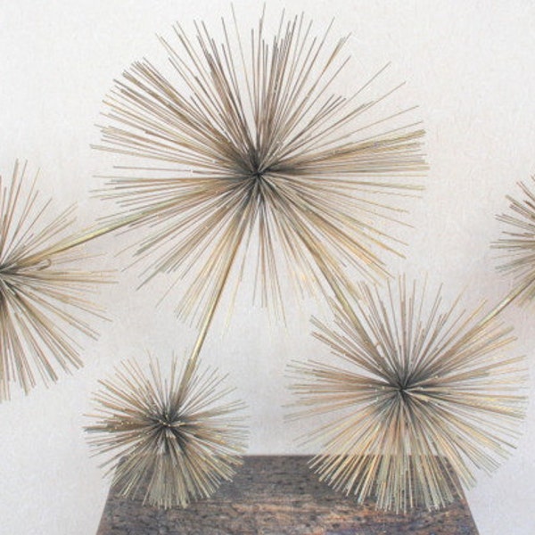 Sold Century Modern ORIGINAL Curtis Jere Sea Urchin Pom Pom Signed Sculpture