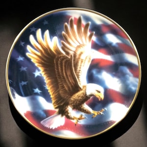 Ｂ★絵皿6枚セット　イーグル・プレート　フランクリンミント Franklin mint eagle plates - Etsy 日本