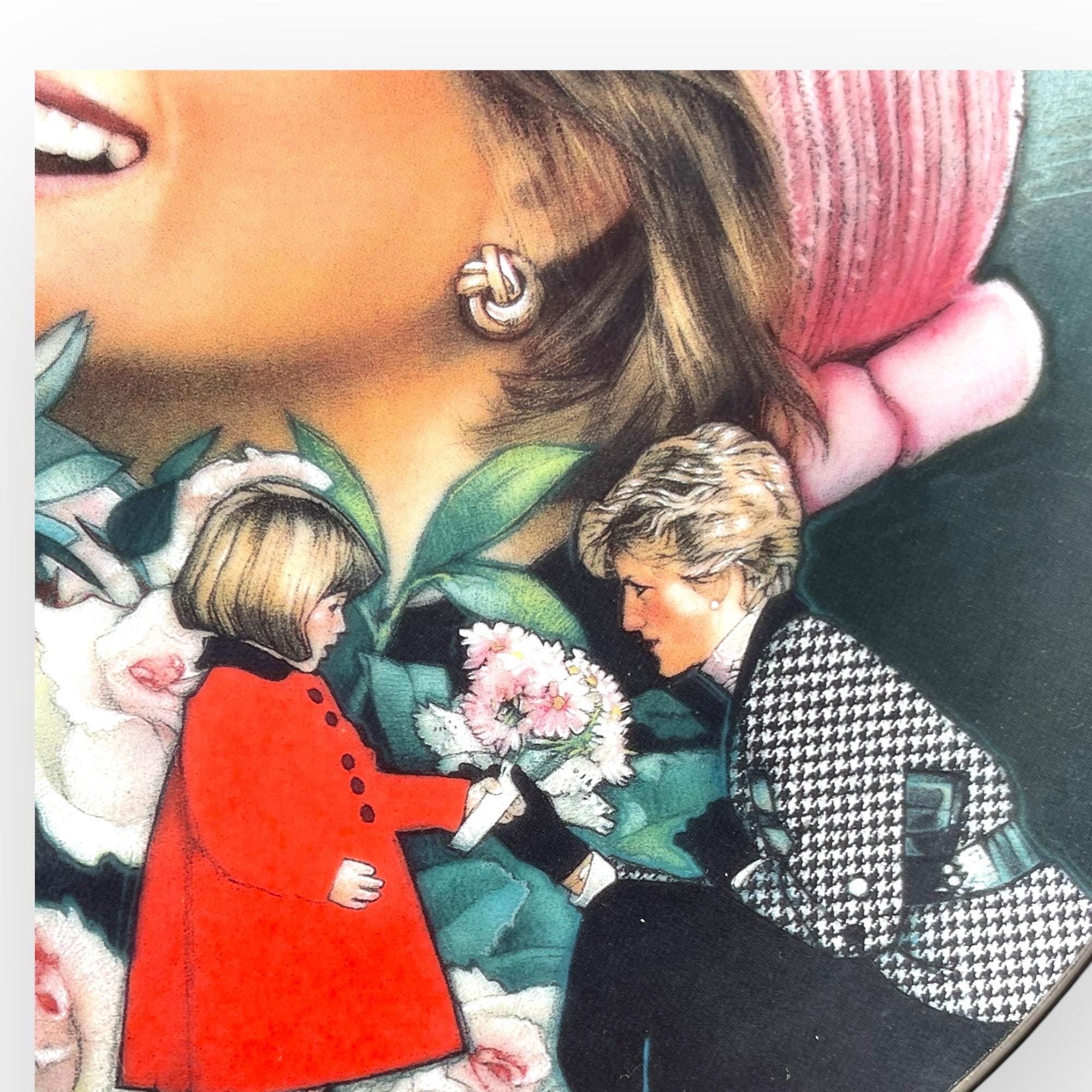 ダイアナ妃コレクタープレート：フランクリンミント社製 英国ローズ