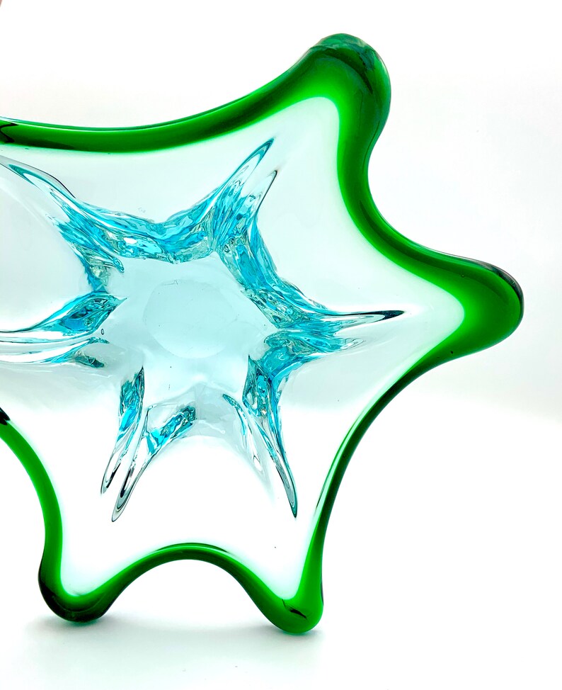 1950's Italian Murano Art Glass 6 Pointed Starfish Bowl in Etsy