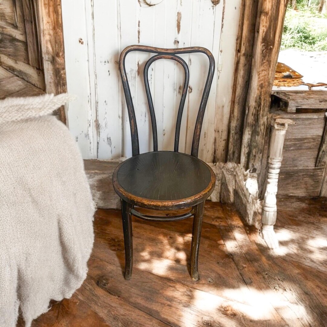 Antique THONET Chair Bentwood Bistro Chair Cafe Chair / Antique Wood ...
