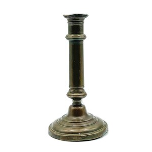 Antique Copper Candleholder / Antique Copper Taper Candle Holder Candlestick Holder / Antique Decor
