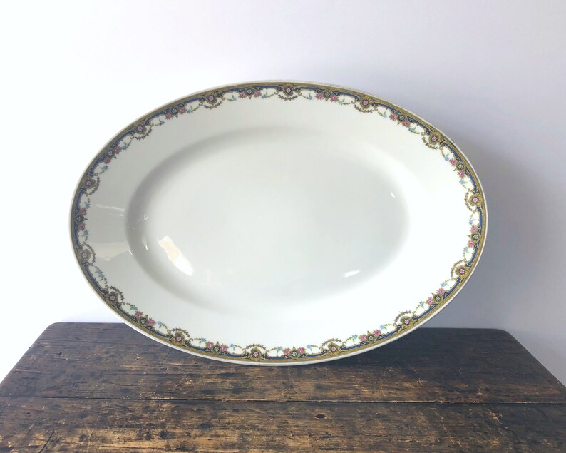 Vintage Limoges Porcelain Serving Platter Jean Boyer J.L. Etsy