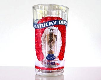 Vaso de julepe de menta Kentucky Derby de 1982: Artículos de bar coleccionables de Churchill Downs