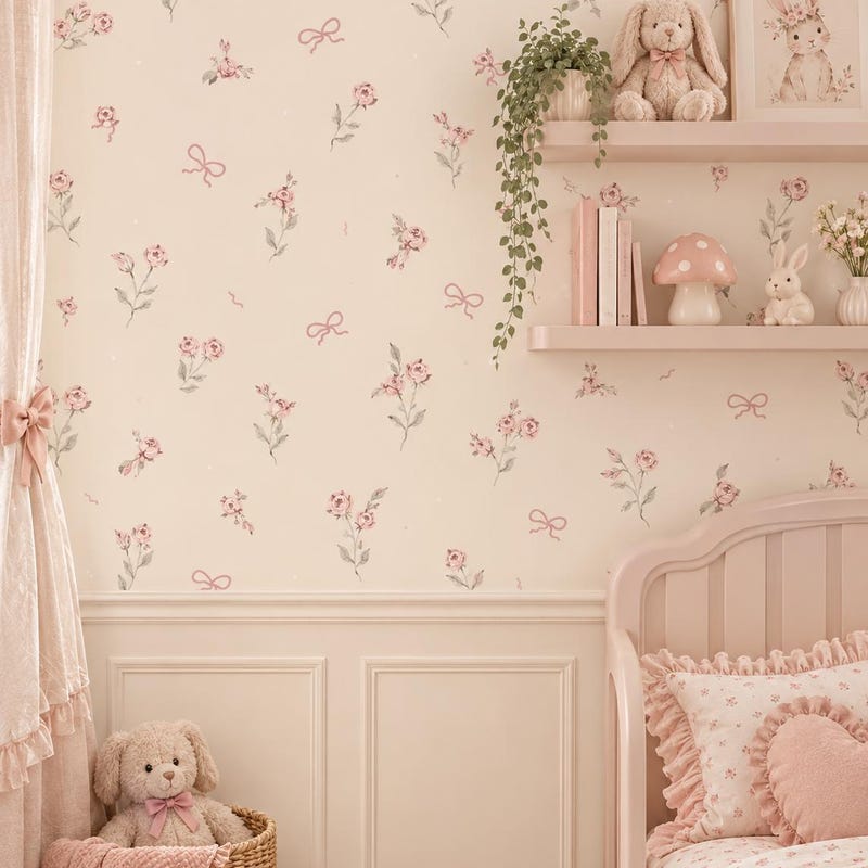 Pretty Wallpaper Nursery - Etsy