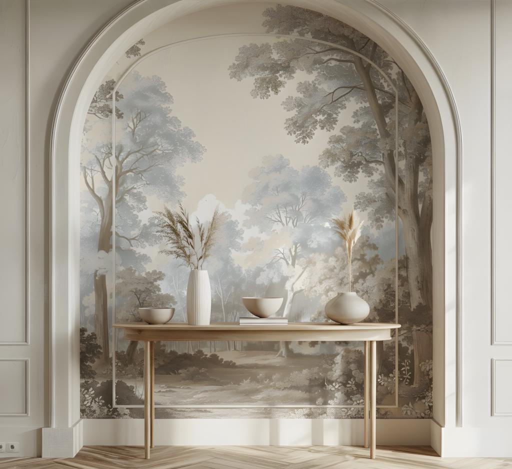 Pastoral Landscape Mural Wallpaper,classic Scenic Wallpaper, Vintage ...