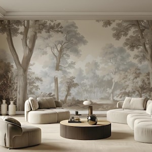 Pastoral Landscape Mural Wallpaper,classic Scenic Wallpaper, Vintage ...