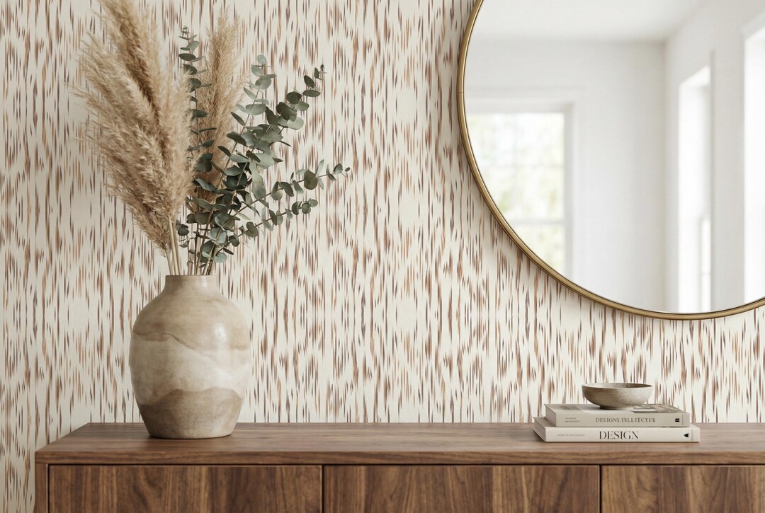 Neutral Textured Wallpaper, Peel and Stick Wall Mural, Minimal Organic