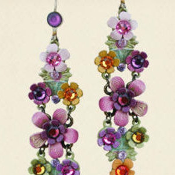 Orly Zeelon The Garden Galaxy Dangle Earrings - Long Earrings - Summer Jewelry - Bead Jewelry