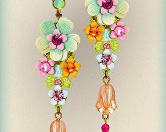 Orly Zeelon Boucles d'oreilles fleurs du jardin 206910-0925