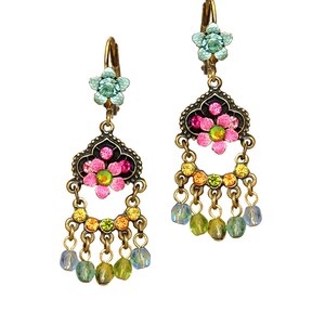 COLORS BRIDGERTON Chandelier earrings 207715-4599 Orly Zeelon TOURMALINE PASTEL