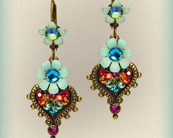 Orly Zeelon The Filigree Stone Earrings - 208020-1202