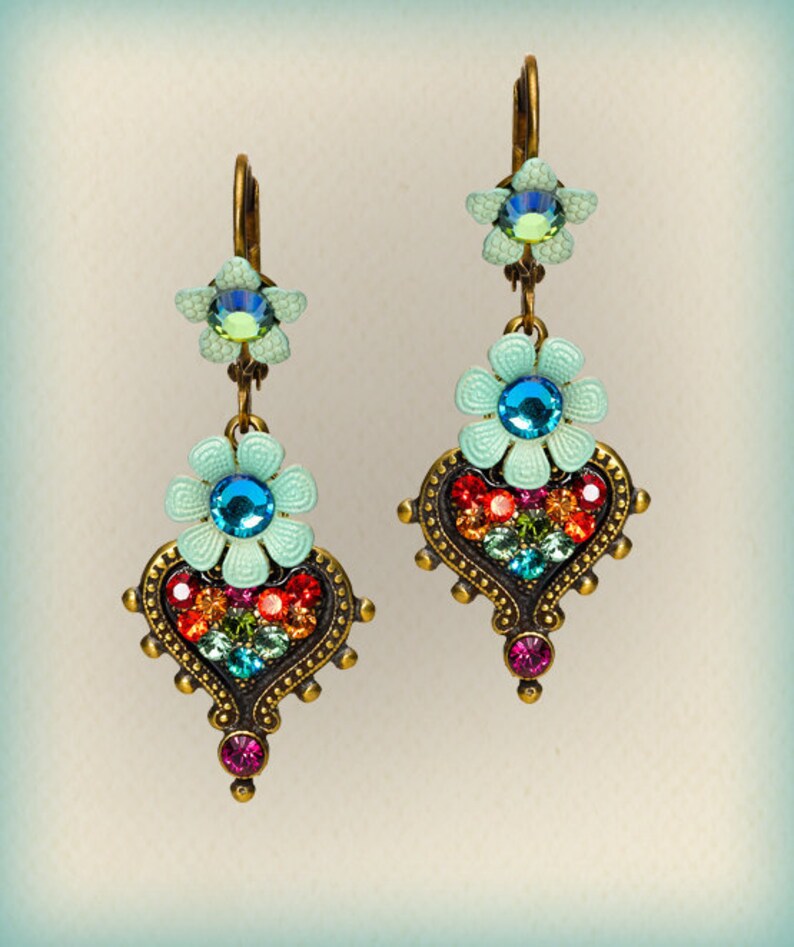 Orly Zeelon The Filigree Stone Earrings 208020-1202 image 1