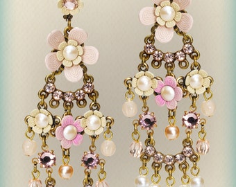 4 MORE COLORS Orly Zeelon The Snowball Chandelier Earrings - Lightweight Jewelry - Lightweight Earrings