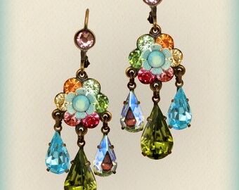 The Sea and Sun Chandelier earrings- 200109-1482 Orly Zeelon