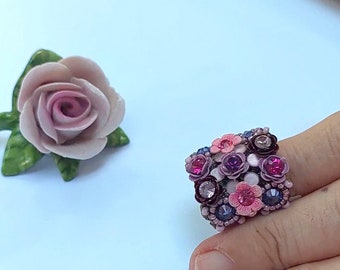 The Floral Rosette Ring 500204-0015 Orly Zeelon