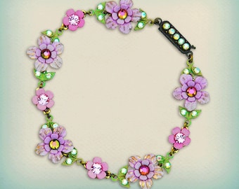 Orly Zeelon Jewelry - The galaxy of flowers bracelet