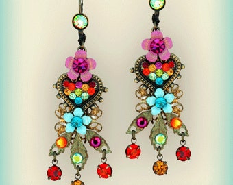 The Garden And Heart Ensemble Earrings